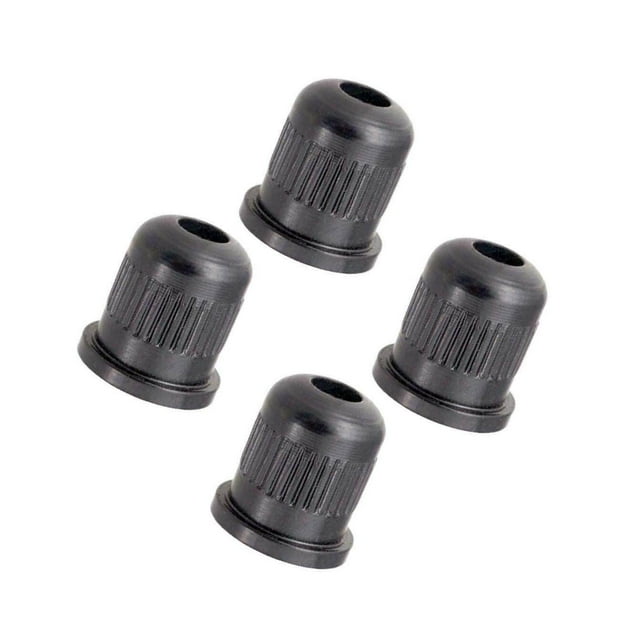 4 Pieces Guitar Bass Through Ferrules Bushing Body String Mounting Ferrules Bushing Black