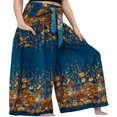thumbnail image 3 of Femmes Boho Beach Pants Femme Taille Haute Décontracté Évasé Jambe Large Droite Impression Pantalon de Plage, 3 of 6