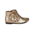 thumbnail image 2 of Breckelle Astro-11 New Women Metallic Leatherette Pointy Toe Buckle Ankle Bootie, 2 of 5