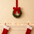 thumbnail image 5 of Yucurem 1 Pieces Christmas Kitchen Cabinet Wreath, Mini Vintage Kitchen Wreaths with Bow, Pine Cone & Red Berry for Xmas Window Indoor Chair Fireplace Porch Decor, 5 Inch, 5 of 6