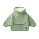 thumbnail image 1 of Gibobby Sudadera con capucha de otoño para niños y niñas, chaqueta con capucha y forro polar, sudadera gruesa holgada para invierno, ropa para exteriores(Verde, 4-5 Años), 1 of 3