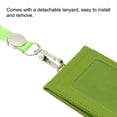 thumbnail image 2 of Uxcell Folded PU Leather ID Badge Holder with Lanyard with 1 Clear Window 4 Card Slot Green, 2 of 6
