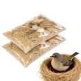 thumbnail image 2 of Bird Nesting Material, Handmade Alpaca Fiber Bird Nesting Heart, Refillable Heart Shape Hummingbird Nesting, Winter Fowl Gifts Animal Lovers Home Garden Yard (Mixed Hemp fibers), 2 of 5