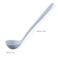 thumbnail image 3 of Shisuyan Silicone Cooking Ladle Long Handle Large Spoon Flatware Soup Spoon for Kitchen, 3 of 9