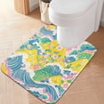 thumbnail image 2 of Yayeee Bath Rug for Bathroom Floor Non Slip Rectangle Fluffy Soft Absorbent Mat, 16"x24", Yellow Mountains, 2 of 7
