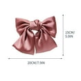 thumbnail image 3 of SDJMa Large Hair Bows Clips for Women Girls Hair Satin Hair Bow Clips Barrettes Large Hair Ribbons Long-tail Cute Aesthetic Hair Accessories Birthday Gifts (Pink), 3 of 4