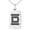 Silver, variant on Stainless Steel Letter D Initial Empire Monogram Engraved Small Rectangle Dog Tag Charm Pendant Necklace