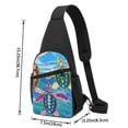 thumbnail image 4 of Disketp Sling Backpack,Multipurpose Crossbody Shoulder Bag Travel Hiking Daypack-Little Sea Turtles, 4 of 6