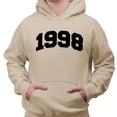 thumbnail image 2 of 1998 College Style Hoodie Sweatshirt Unisex Small Sand, 2 of 5