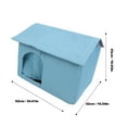 thumbnail image 6 of Cat Cooling House, Aluminum Foil Windproof Cooling Cat Cave Insulated With 9pcs Ice Pack For Outdoor, 6 of 6