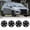 Black Lacquer, variant on 4 Pack 14 inch Steel Wheel Hubcaps for 2014-2025 Mitsubishi Mirage,Compatible With Steel Wheels,Snap-on Installation,Lacquer
