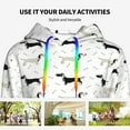 thumbnail image 4 of Wukai Dachshund Dog Print Womens Hoodies Fleece Sweatshirts Long Sleeve Sweaters Pullover Fall Outfits Winter Clothes-XX-Large, 4 of 7