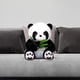 thumbnail image 5 of Cute Stuffed Animal Sitting Panda Plush Doll Pillow for Children Huggable Birthday Parties Gift Big Eyes Comfortable Companion Adorable , 12cm Hugo Muñeca Panda, 5 of 7