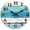 A-blue,white, variant on Wall Clock, Beach Themed Blue Wall Clocks Battery Operated Silent Non-Ticking, 8 Inch Vintage Rustic Coastal Nautical Clock Decorative for Kitchen Office Bathroom Bedroom 8