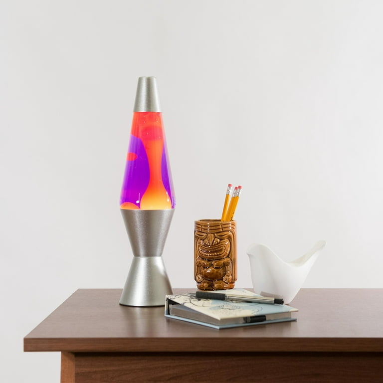 Lava Lamp Original Brand 20 oz - Yellow Wax with Purple Liquid