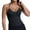 Black, variant on Women's High Elastic Nylon Seamless Sports Vest Top With Chest Cushion Beauty Back Fitness Sports Yoga Vest