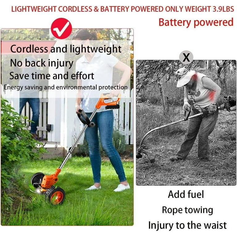 Lightest battery operated weed eater hotsell