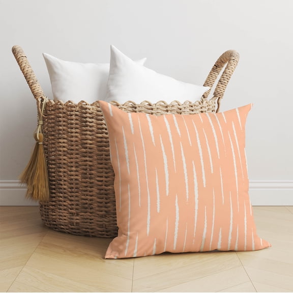 Lak Peach Throw Pillow