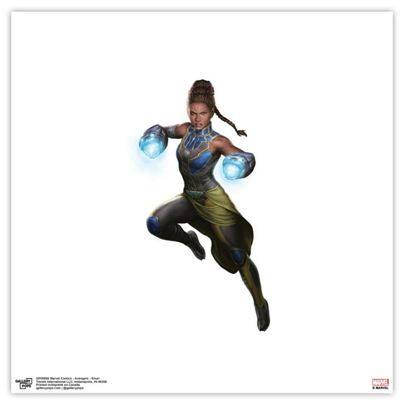 Gallery Pops Marvel Comics Avengers - Shuri Wall Art, Unframed Version, 12" x 12"