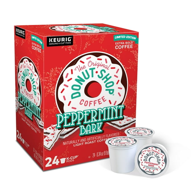The Original Donut Shop Peppermint Bark Flavored KCup Coffee Pods