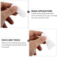 thumbnail image 4 of Silicone Scraper Tool Facial Applicator Tool Silicone: 6pcs Fan Flat Uvula Face Brush Soft Facial Mud Brush for Facial Cleansing Face Silicone Scrubber, 4 of 5
