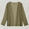 thumbnail image 2 of Women's Plus Size Cardigans Open Front Long Sleeve Sheer Lace Cover Up, 2 of 2