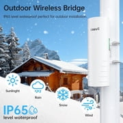 3KM 5.8G 100Mbps WIFI Bridge Wireless Access Point , Outdoor CPE WIFI Extender,Extend Network to Shop Barn Garage