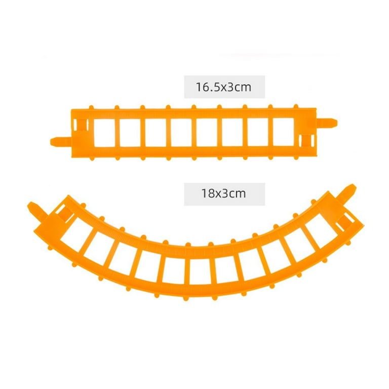 Assembled Rail Cars Puzzle Toy DIY Train Track Plastic Six Rails