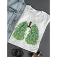 thumbnail image 3 of Human Lungs With Plants T-Shirt Women -Image by Shutterstock, Female XX-Large, 3 of 4