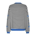 thumbnail image 7 of Lenpel Women's Striped Sweatshirts Oversized Long Sleeve Crew Neck Graphic Pullover Tops Fashion Fall Outfits, 7 of 7