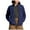 Navy, variant on GigrtiJin Women Fleece Lined Full Zip Jacket Coat Fall Winter Thermal Long Sleeve Warm Soft Solid Outerwear with Pockets