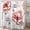 Floral-5, variant on Long 72"x84" Sage Green Eucalyptus Shower Curtain Set with Hooks,Watercolor Plant Leaves with Floral Bathroom Curtain,Waterproof Washable Fabric for Bathroom Decor