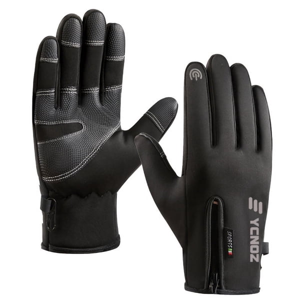 Guantes de pantalla táctil de invierno para mujer, para montar a caballo, deportes al aire libre, antideslizantes, cálidos, para esquí, escalada, con cremallera, para hombre y motocicleta