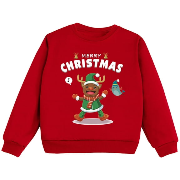 kamemir Girls Sweatshirt Kids Baby Girls Casual Sweatshirt Long Sleeve Pullover Tops Toddler Loose Crew Neck Hoodies(Hot Pink,6-7 Years)