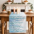thumbnail image 2 of Table Runner 70 Inches Long for Kitchen Dining, Blue Polka Dots Dresser Scarf Farmhouse, Dining Table Decorations for Wedding/Parties, Watercolor Abstract Art Retro 13 x 70 In, 2 of 8