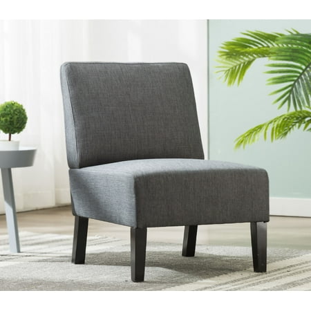 Accent Chairs for Small Spaces, Upholstered Armless Accent Fabric Chair
