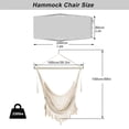 thumbnail image 4 of Silla Hamaca YAERSI Beige de Cuerda de Algodón con Capacidad de 150kg, 4 of 9