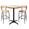 thumbnail image 2 of KFI Studios Mode 3' Round Bistro Table, Natural, Arched X-Base, 2 of 2