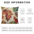 thumbnail image 5 of Pillow Covers Twin Size  Fall Colorful Maple Leaves Bed Pillowcase Pillow Sham Protector Cover for Couch Sofa Zipper Closure, 5 of 5