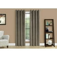 thumbnail image 4 of Curtain Panel 2pcs Set 54"W X 84"L Grommet Bedroom Kitchen Velvet Beige, 4 of 9