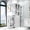 White 45, variant on Farmhouse Storage Cabinet with Glass Doors, Multi-Functional Pull-Out Shelf Pantry Organizer for Kitchen, Dining Room, Bar, Walnut 70.86H