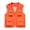Orange, variant on SHTXOZHI Mens Plus Size Outerwear Vests Sleeveless Breathable Cargo Jackets Casual Work Hiking Tops with Multi-Pockets