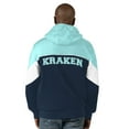 thumbnail image 2 of Men's Starter  Navy/Light Blue Seattle Kraken Power Forward Full-Zip Hoodie, 2 of 2