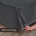 thumbnail image 5 of SGI Bedding 18 Inch Pleated Bed Skirt | Microfiber Bed Skirt | Fade Resistant, Wrinkle Free, Anti-static, Decorative, Extra Storage Space, Clutter-Free | Olympic Queen, Dark Gray, 5 of 8