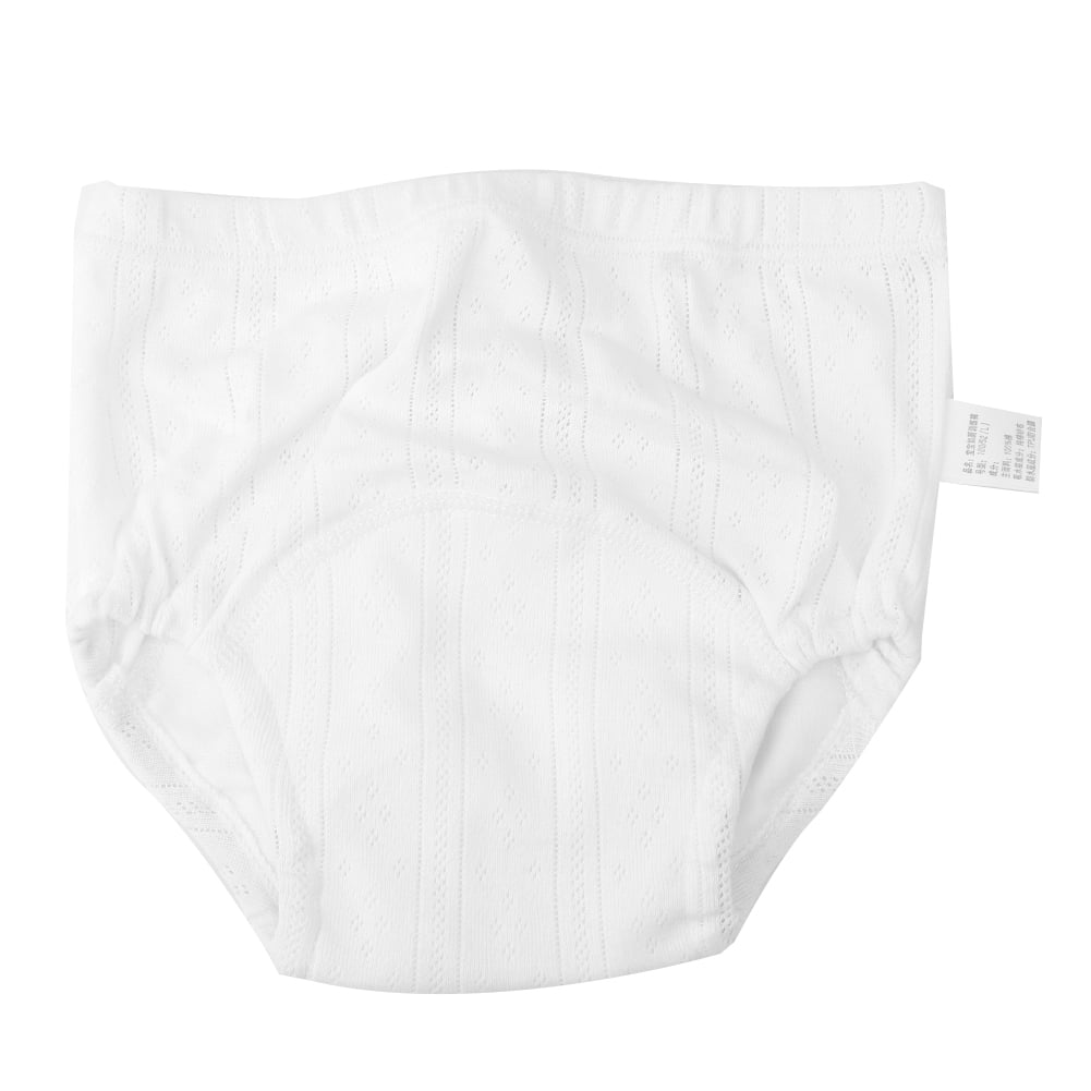Toilet Training Underwear, Toddler Cotton Training Pants Pure Cotton Gauze Skin Friendly  For Baby For Infant White L