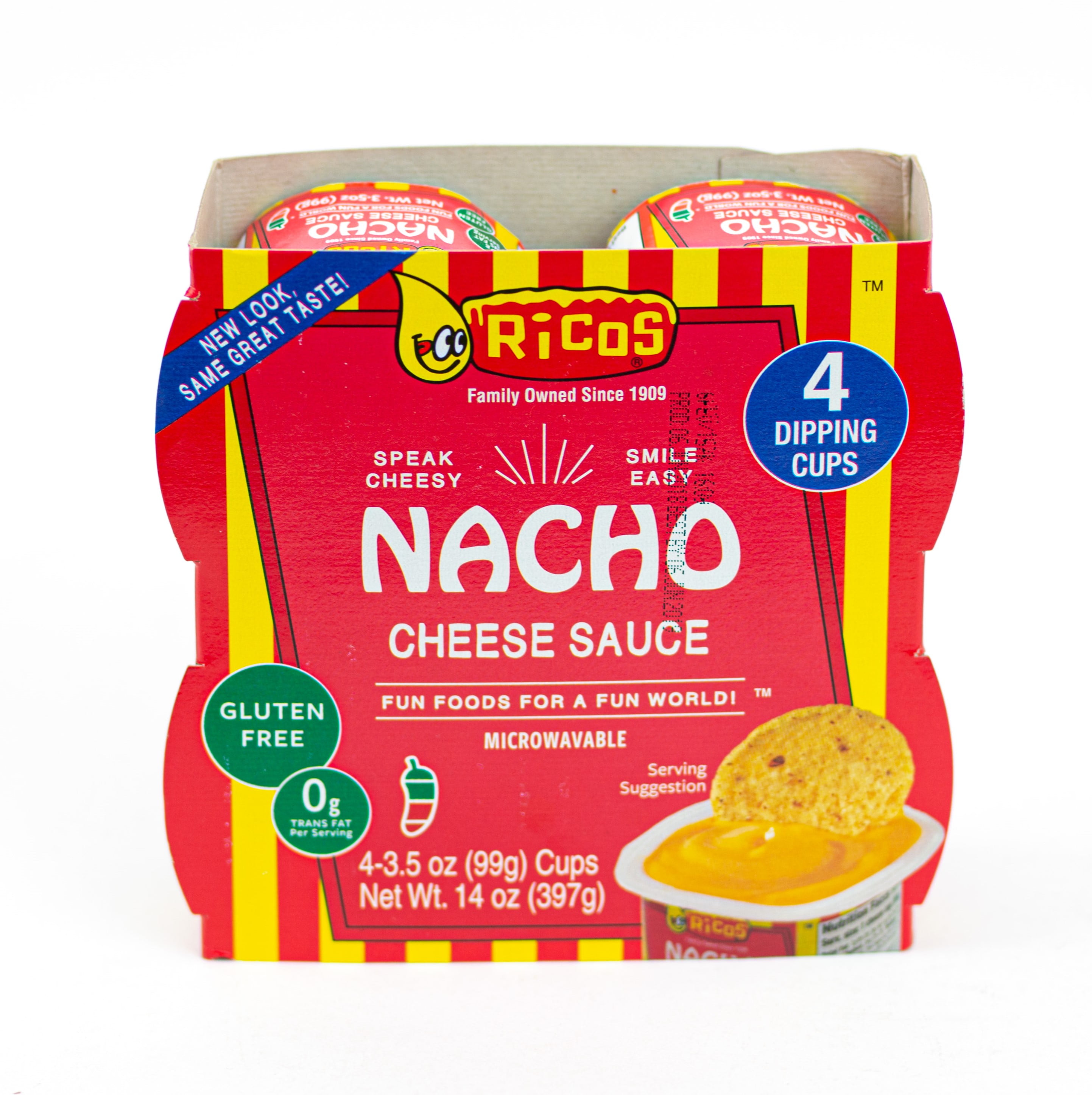 Ricos Nacho Cheese Sauce, 4 Ct Cups
