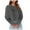 Dark Gray, variant on Fashion Clothing Women Fashion Casual Solid Round Neck Long Sleeve Sexy Crop T Apparel Short Oversized Tee Shirts for Women Turtle Neck Long Sleeve Shirts Womens Summer Shirt Athletic To Army Green XL