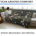 thumbnail image 4 of Pure Country Weavers William Morris Strawberry Thief Blanket - Arts & Crafts - Tapestry Throw Woven from Cotton - Made in The USA (72x54), 4 of 4