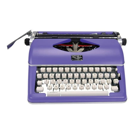 Royal Classic Manual Metal Typewriter Machine with Storage Case, Purple
