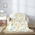 thumbnail image 2 of Fuzoiu Snake And Cactus Print Flannel Throw Blanket,Light Weight Warm Decorative,Throw Blanket Cover for Sofa, Couch, Bedroom,Travel-60"x50", 2 of 6